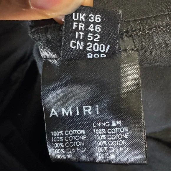 Amiri Men’s Wide Tailored Trousers Sz 52 - Picture 14 of 16